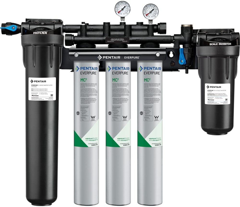 Installed filtration bank